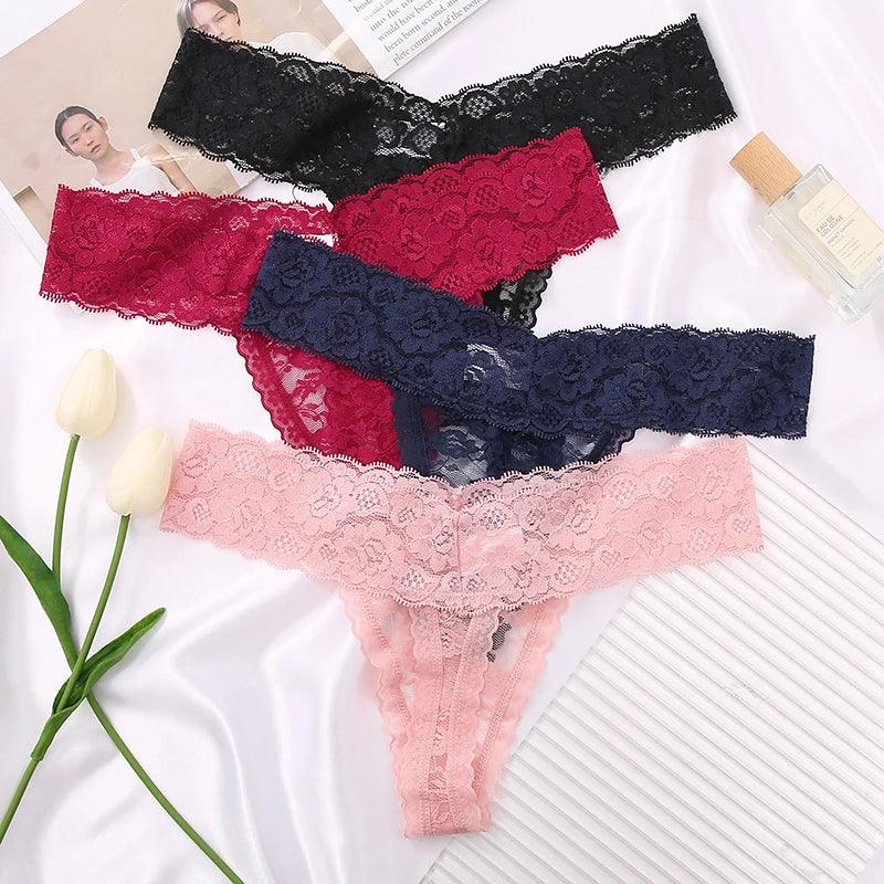 FloralLace Thong Duo