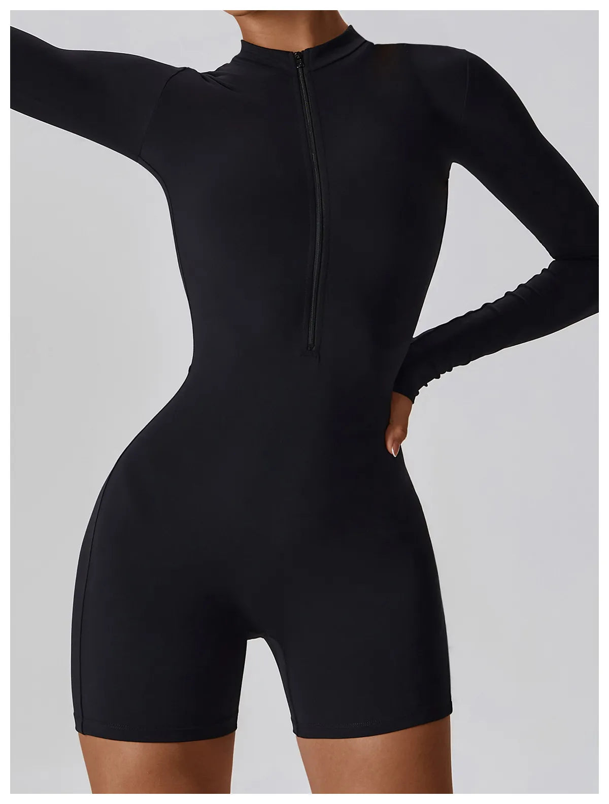 ZipFit Long Sleeve Yoga Jumpsuit - ALovelylook