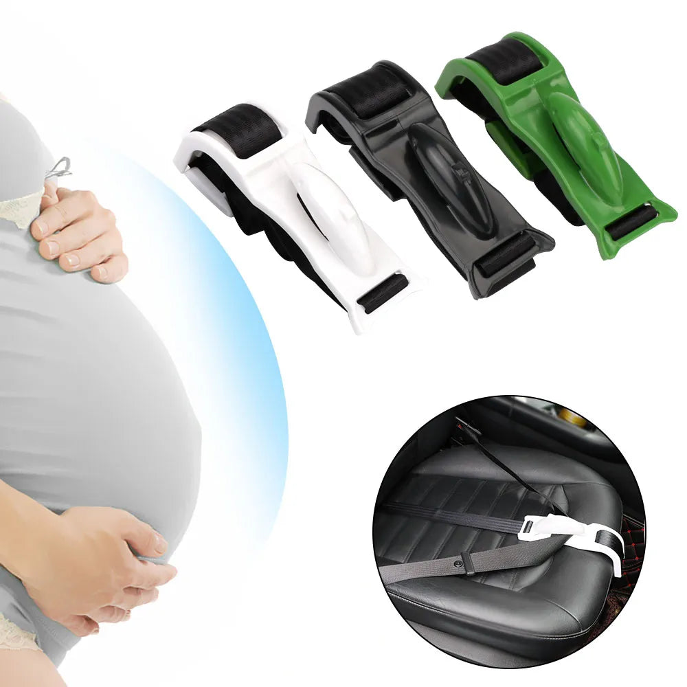 Pregnant Woman Driving Safe Belt