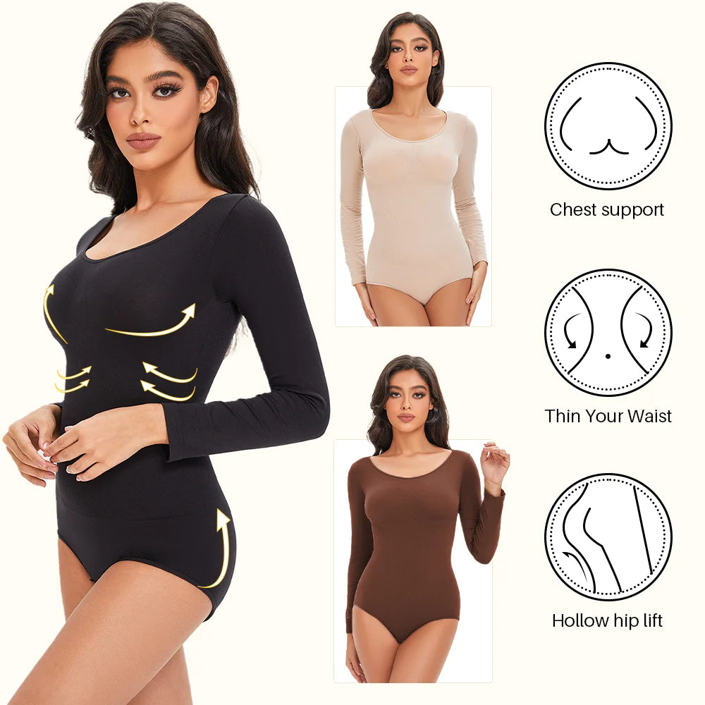 CurveEase Long Sleeve Shaper - ALovelylook