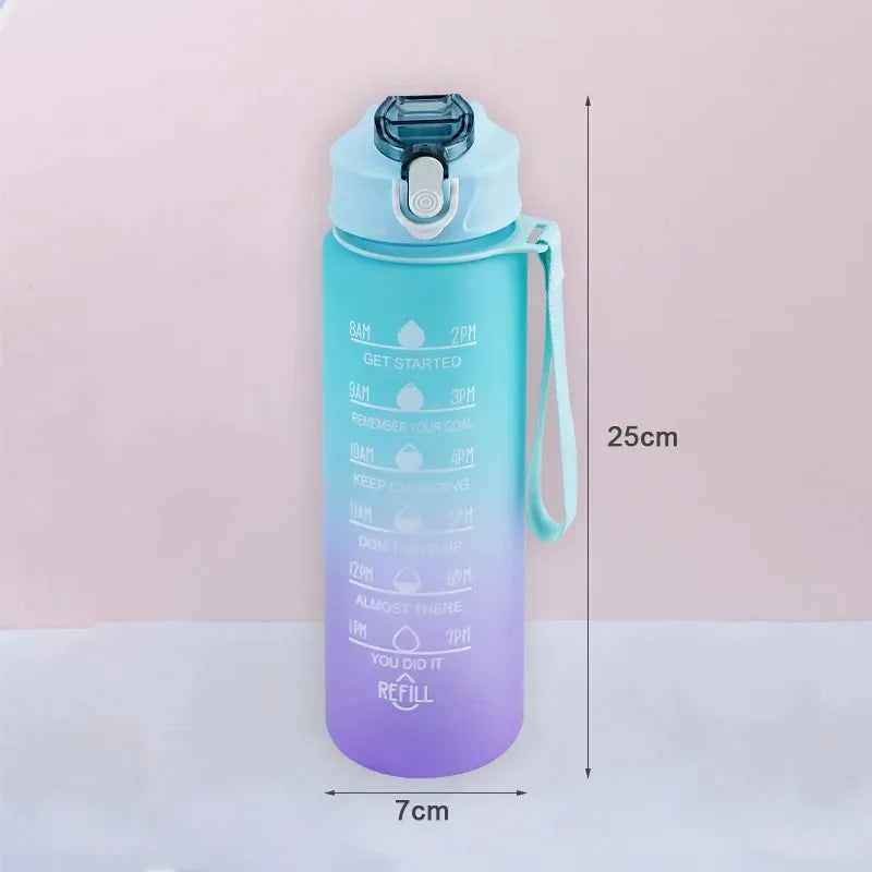 Water Bottle with Time Marker BPA Free