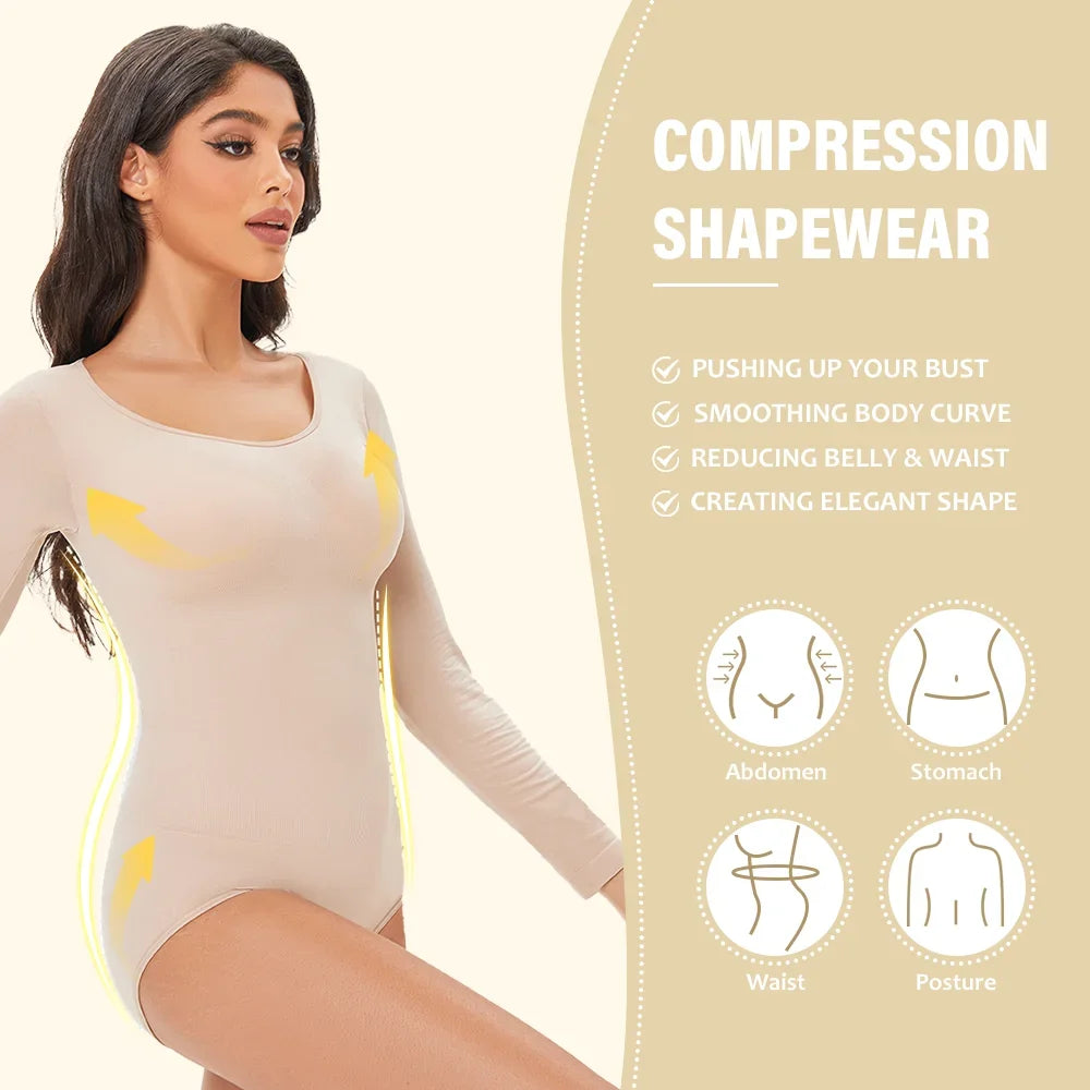 CurveEase Long Sleeve Shaper - ALovelylook