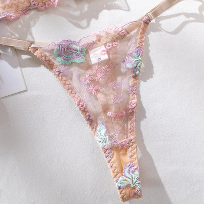 Floral Embroidery Lingerie Set - ALovelylook