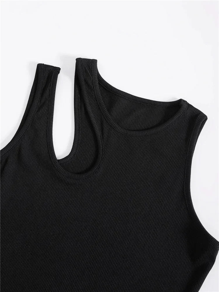 O-neck Sleeveless Crop Tops - ALovelylook