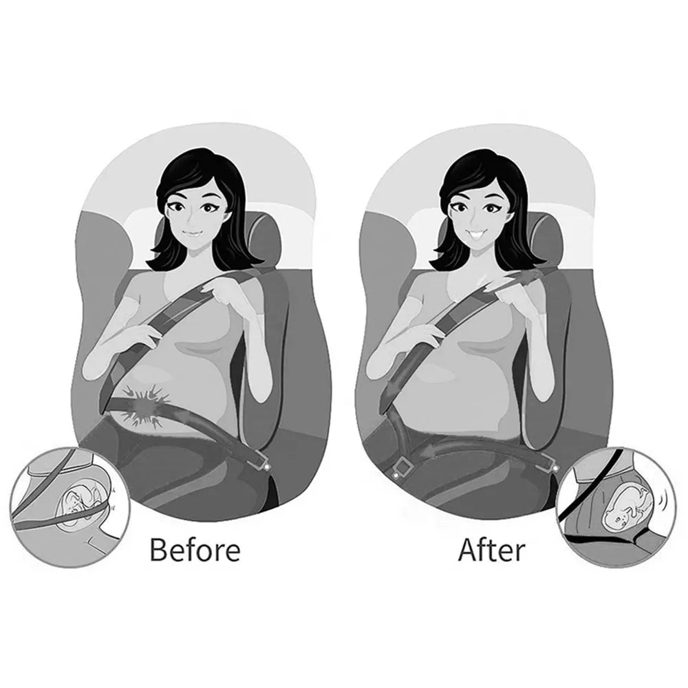 Pregnant Woman Driving Safe Belt - ALovelylook