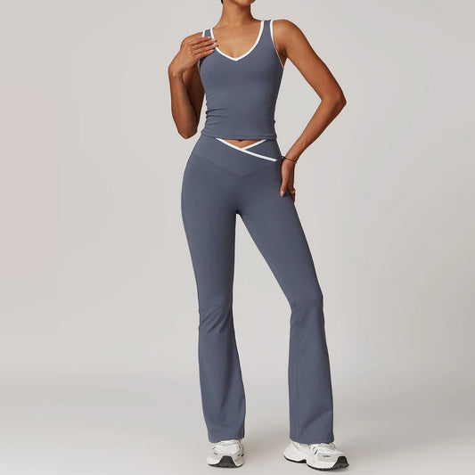 Active Aura Yoga Set – Tank & Legging - ALovelylook
