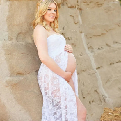 Slit-Front Pregnant Maternity Dresses - ALovelylook