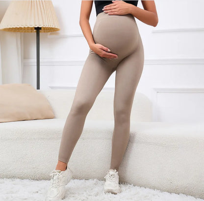 Elastic High Waist Maternity Leggings - ALovelylook